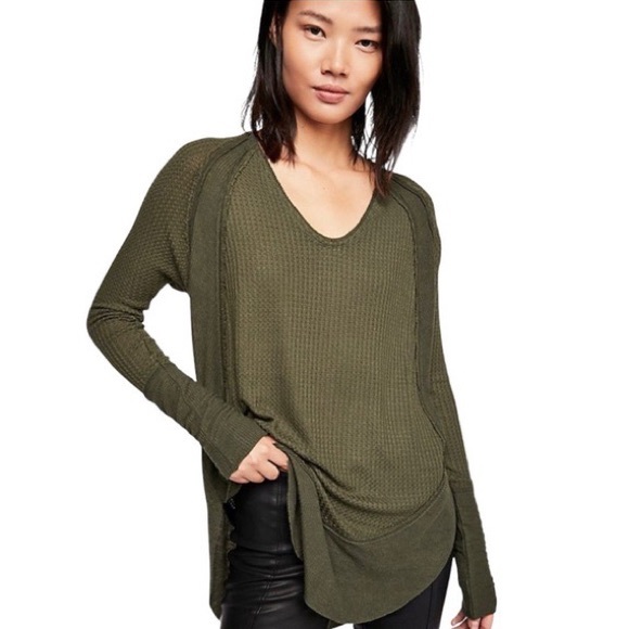 We The Free Tops We The Free Catalina Thermal Waffle Knit Scoop